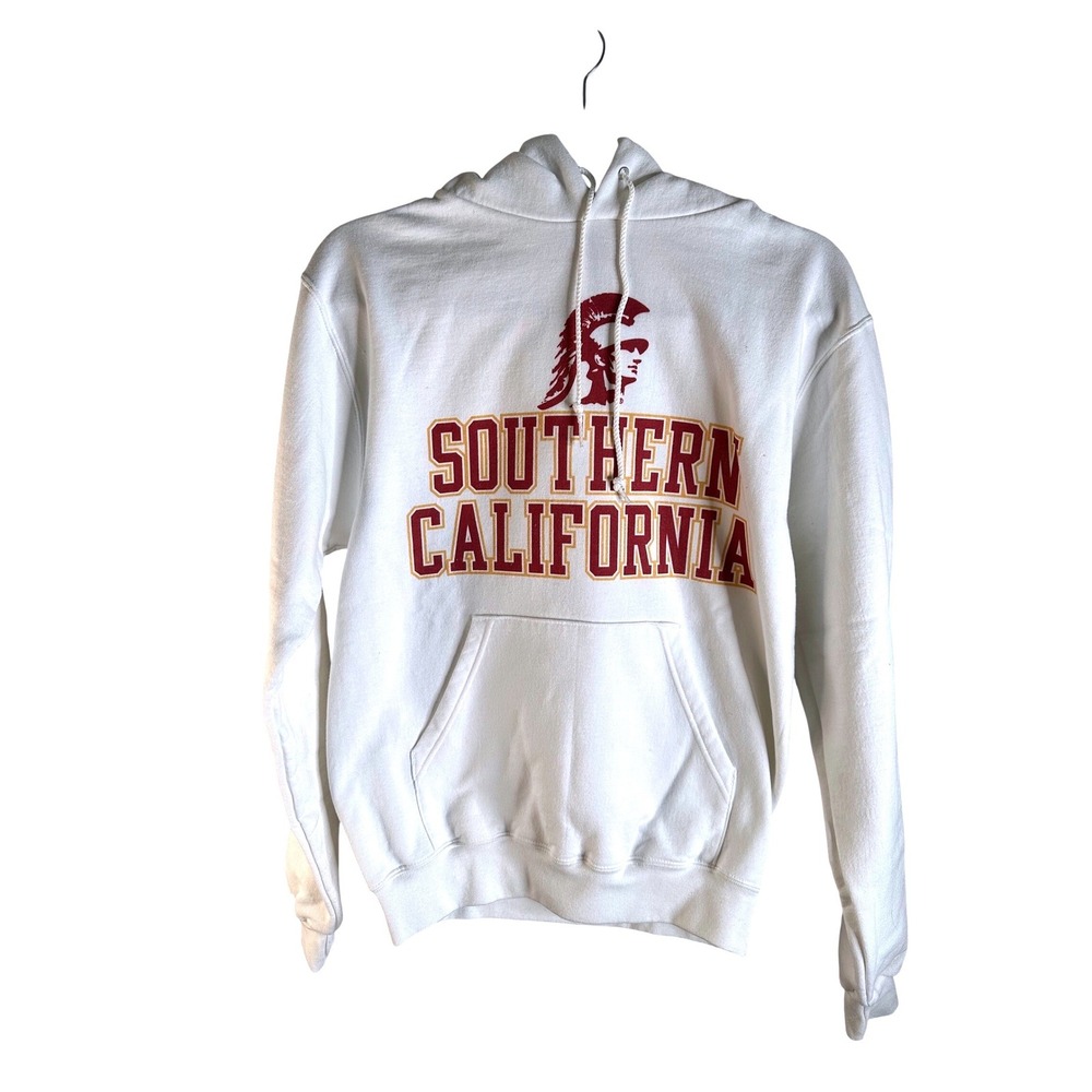 Champion Hoodie White USC Southern California Trojans Graphic S‎